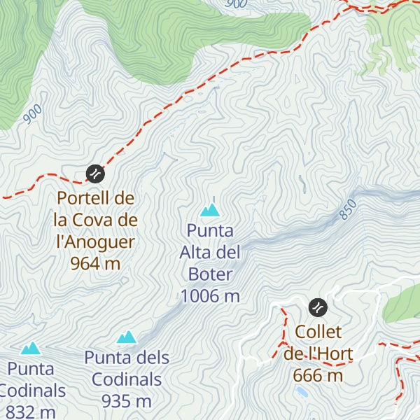 Map of Punta Alta del Boter