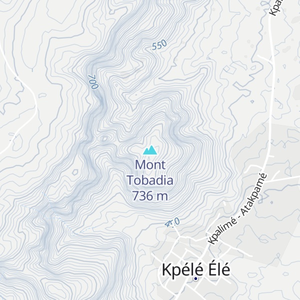 Map of Mont Tobadia
