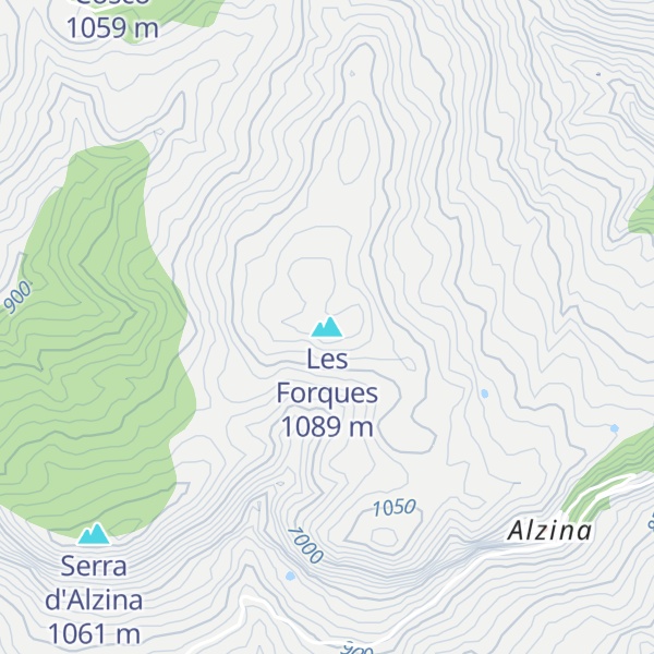 Map of Les Forques