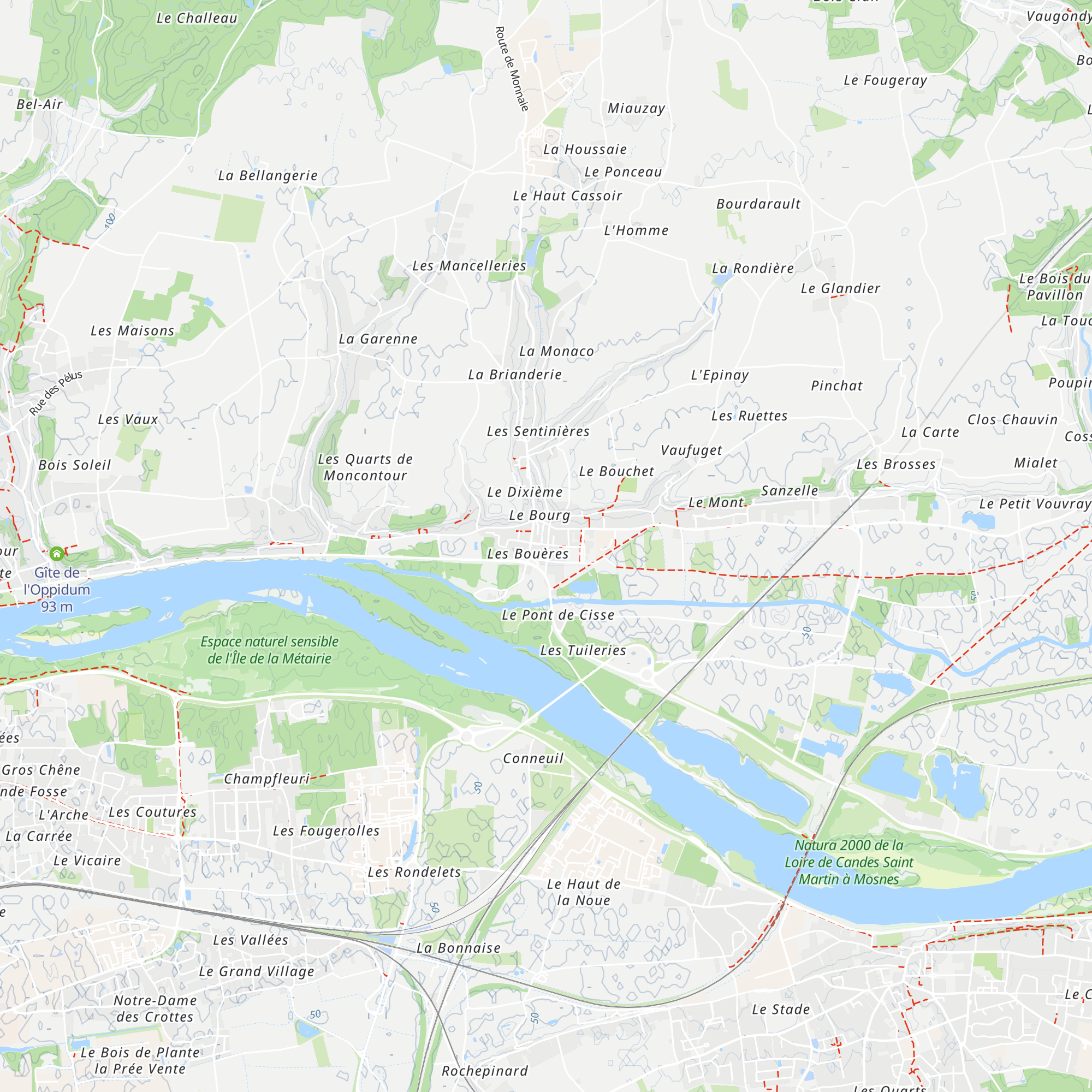 Office de Tourisme Intercommunal « Au Pays de Vouvray » map