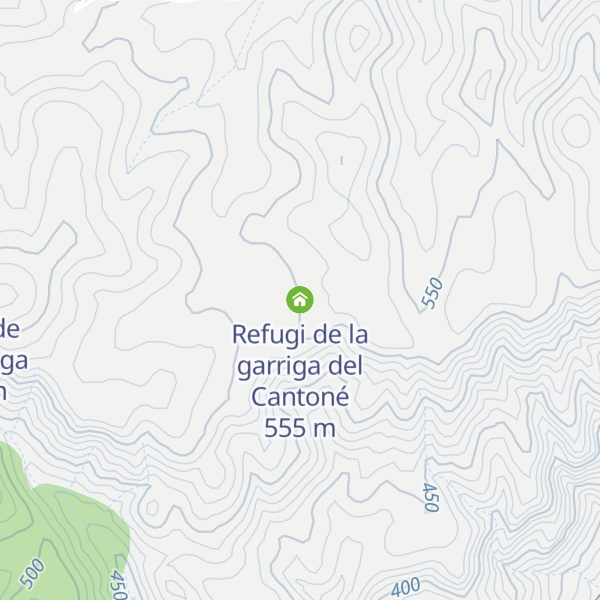 Map of Refugi de la garriga del Cantoné