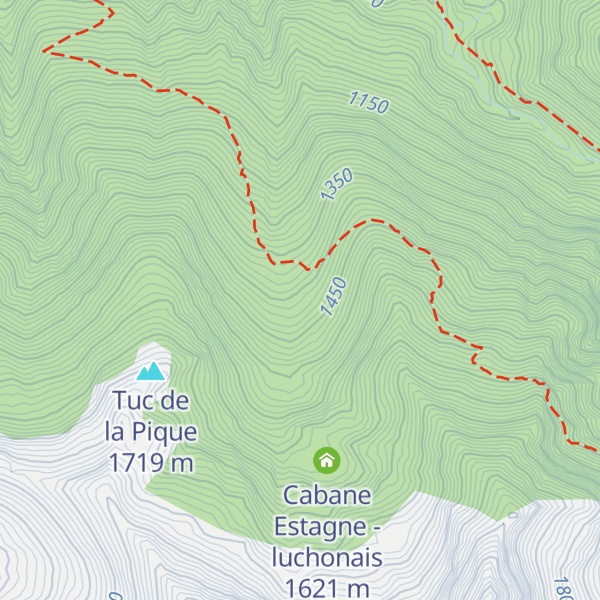 Map of Cabane Meloux - luchonais