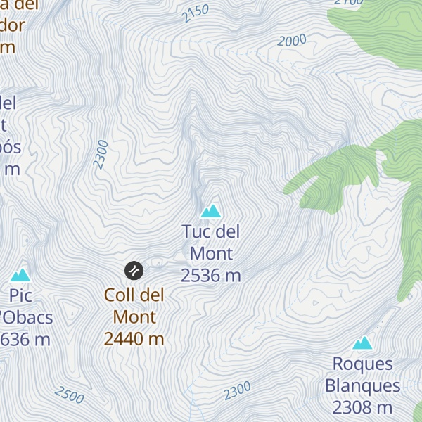 Map of Tuc del Mont