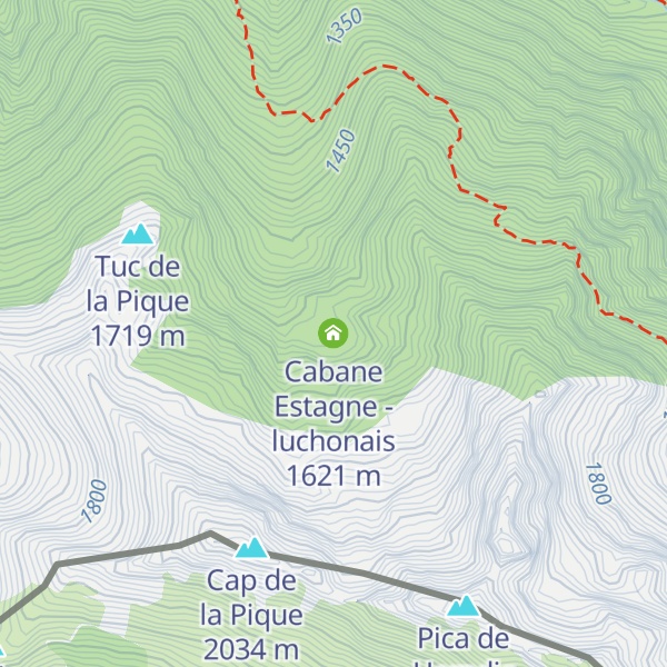 Map of Cabane Estagne - luchonais