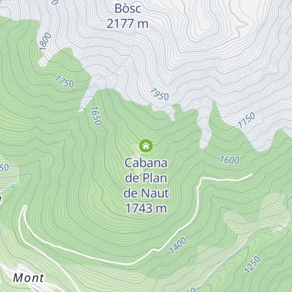 Map of Cabana de Plan de Naut