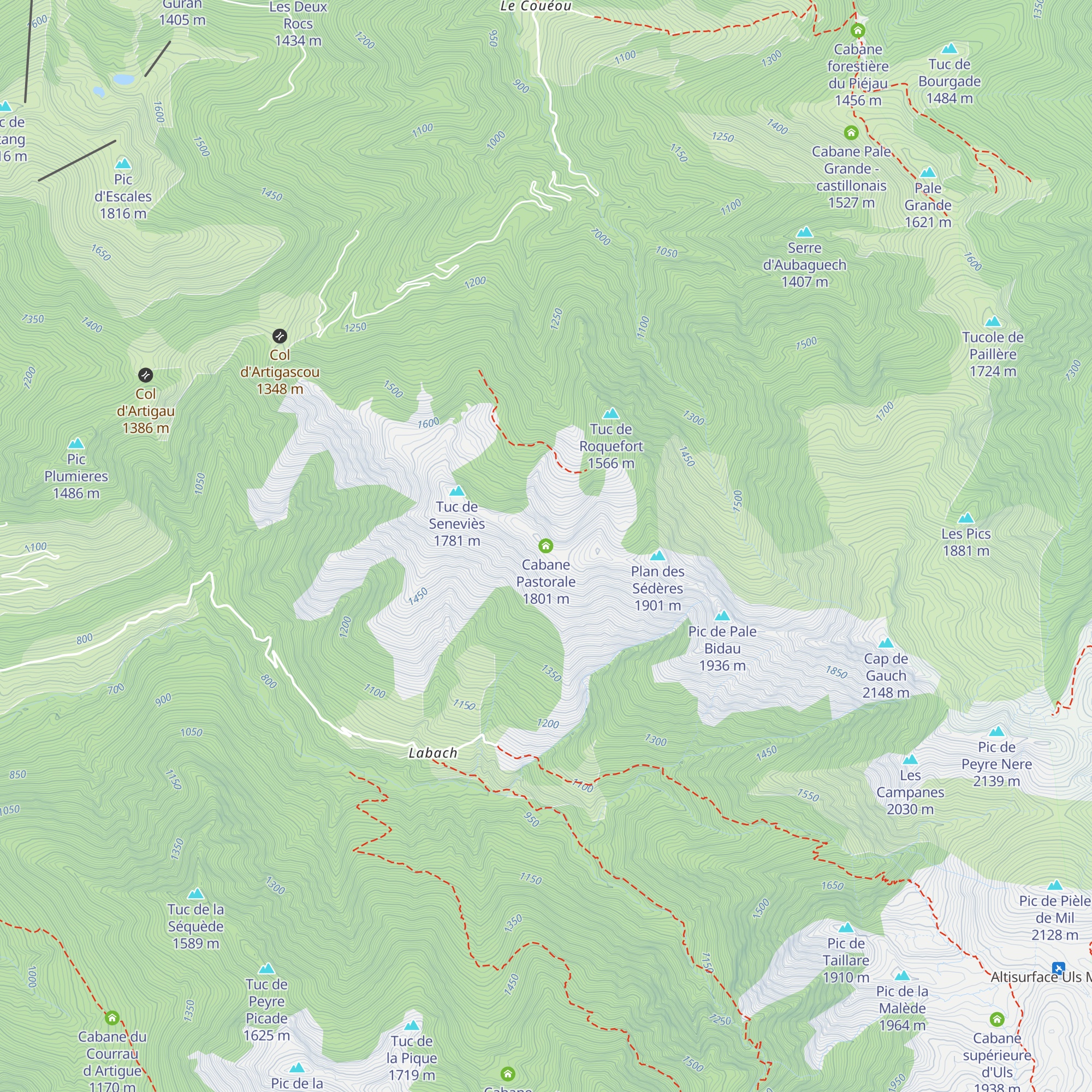 Cabane Pastorale map