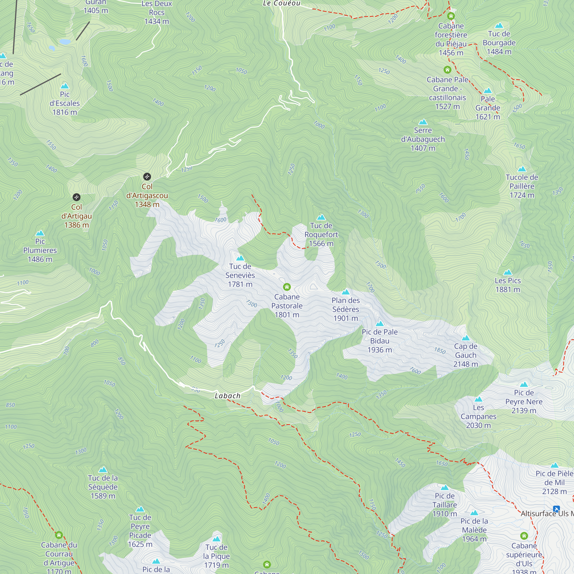 Cabane Pastorale map