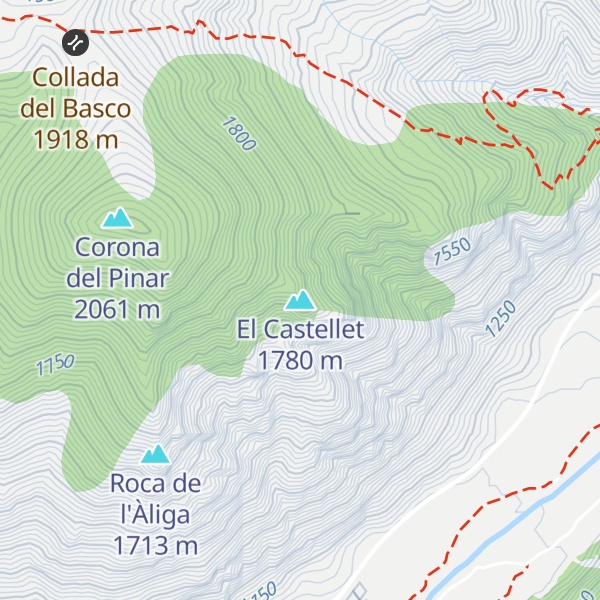 Map of El Castellet