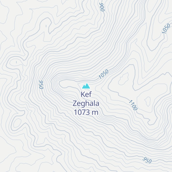 Map of Kef Zeghala