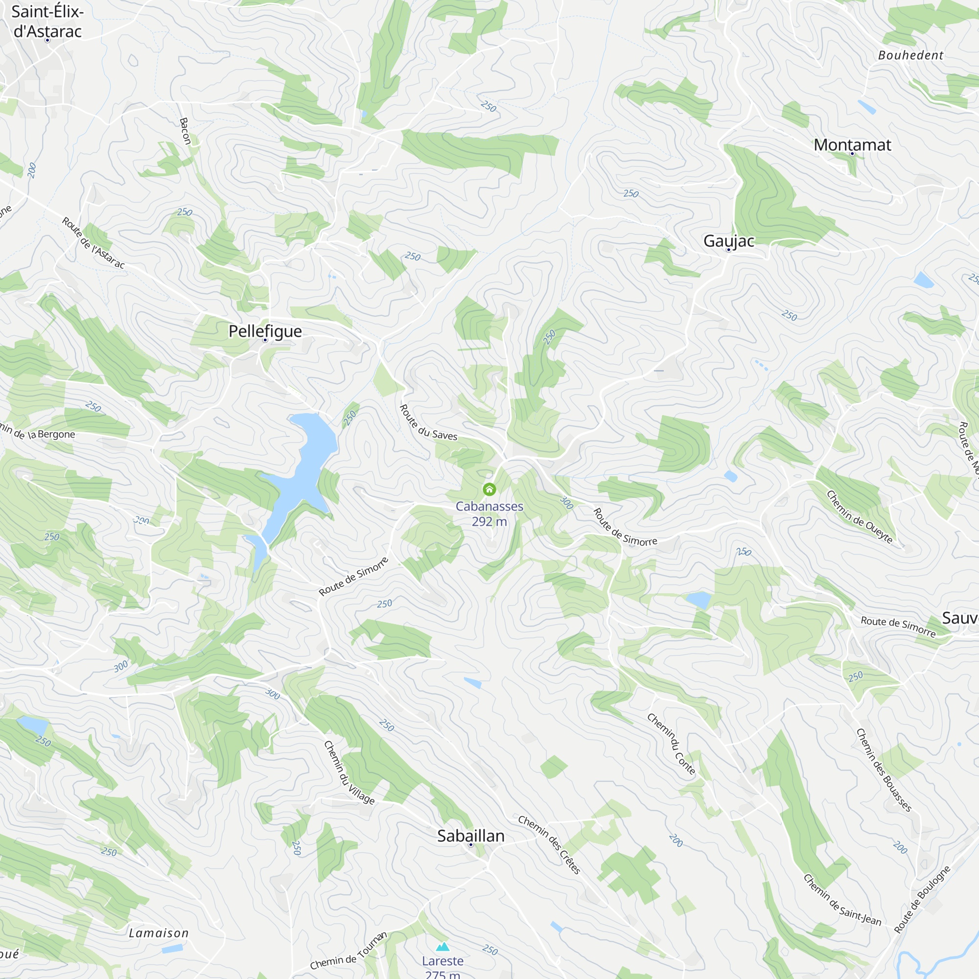 Cabanasses map