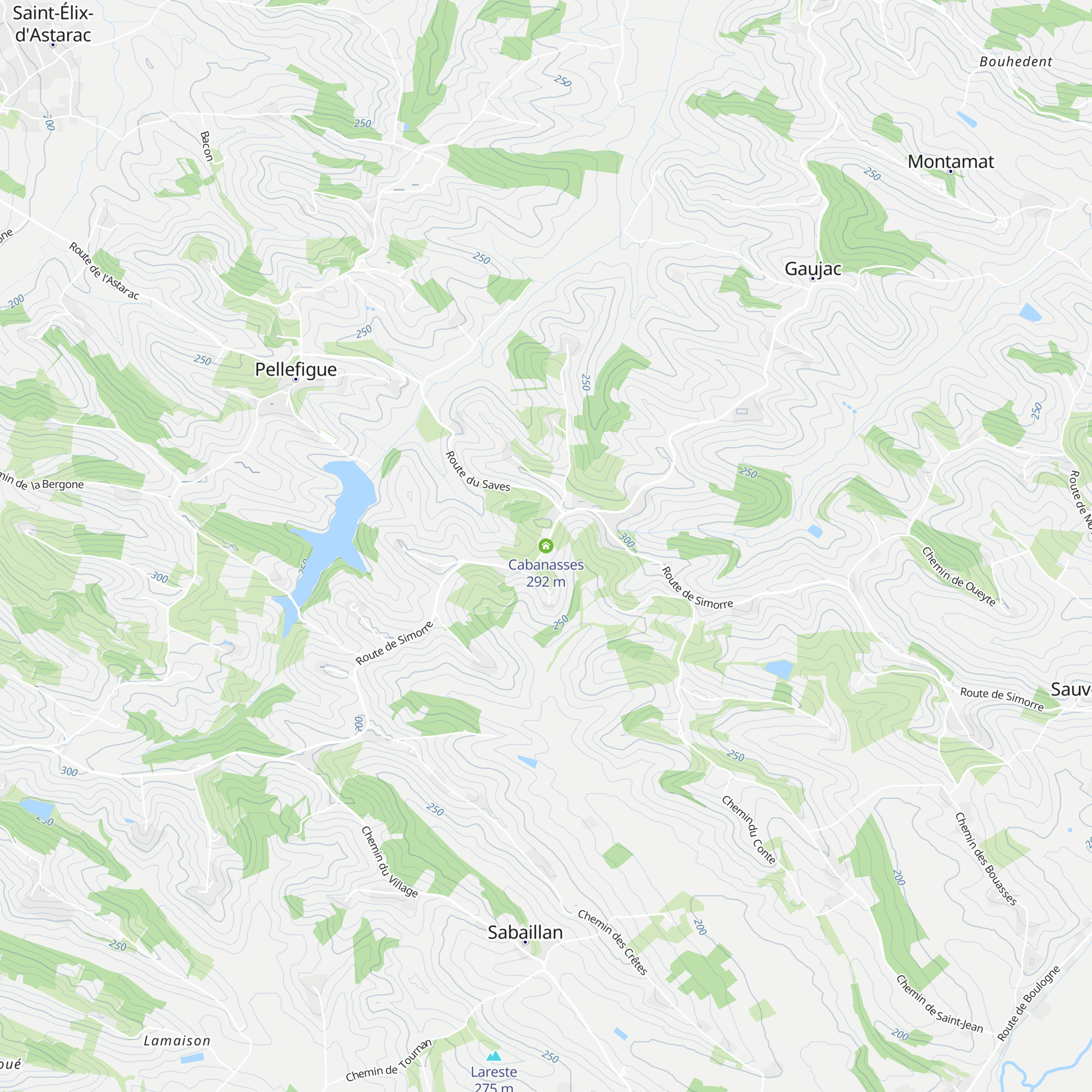 Cabanasses map