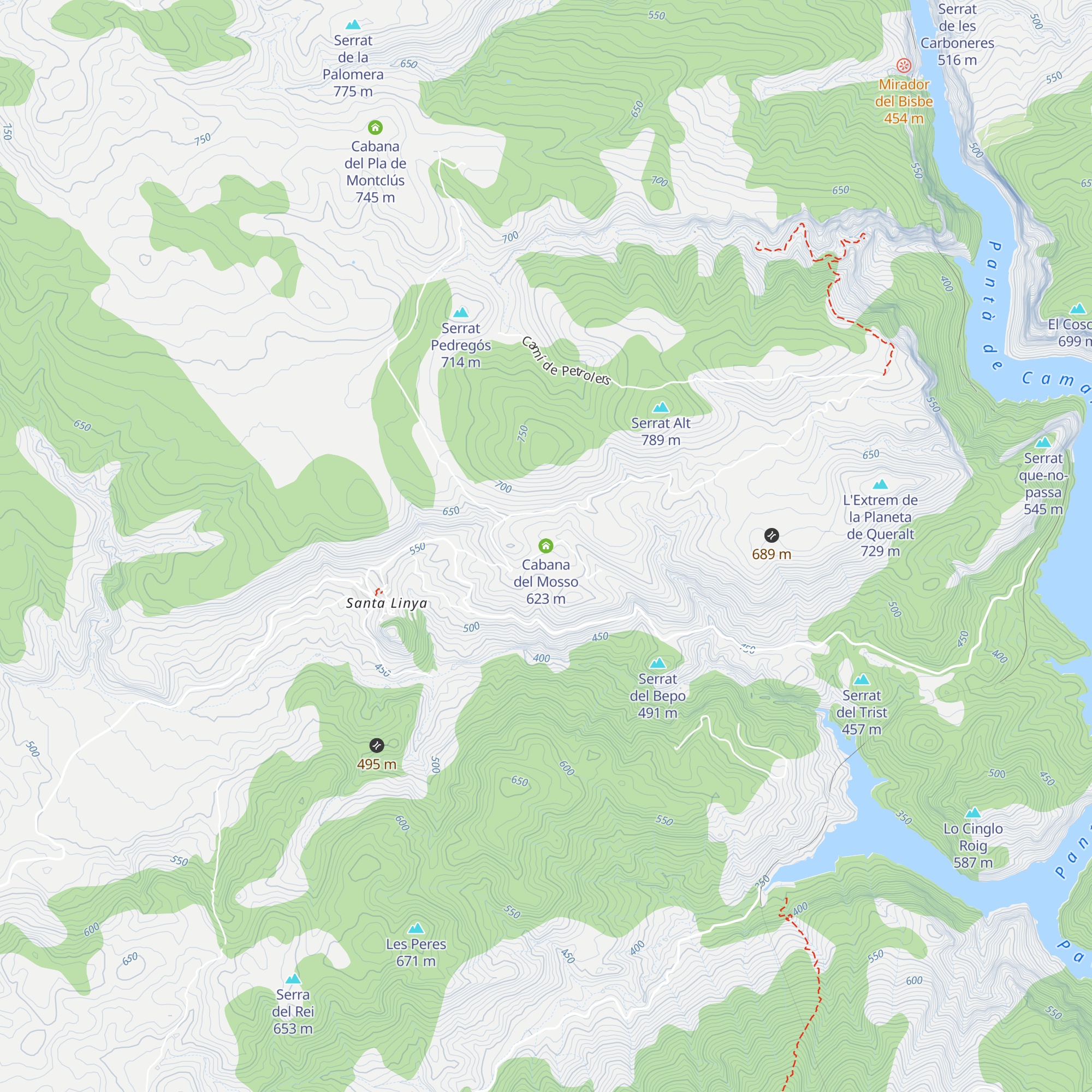 Cabana del Mosso map