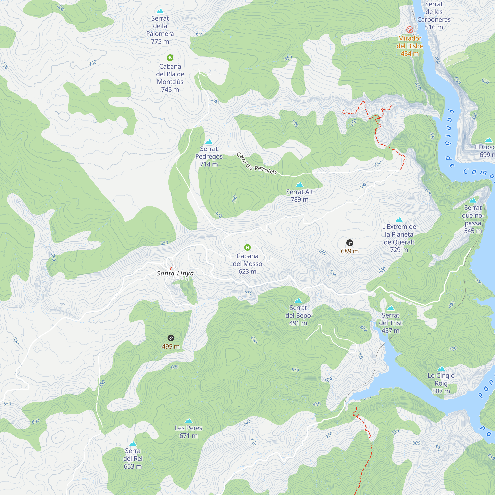 Cabana del Mosso map