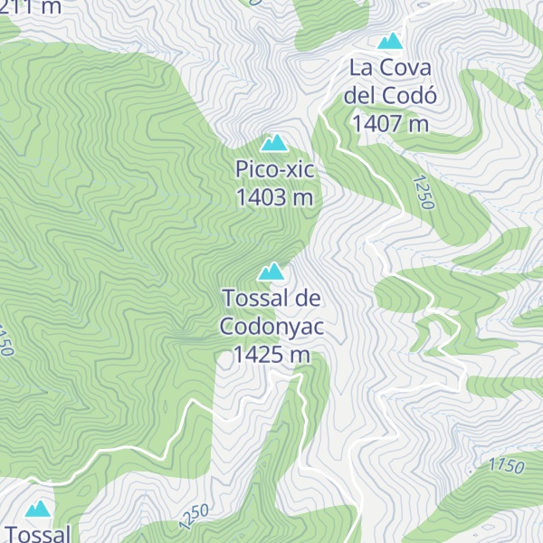 Map of Tossal de Codonyac