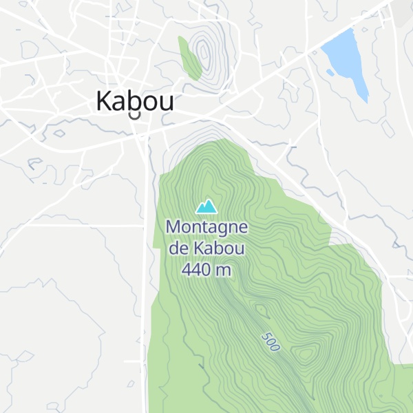 Map of Montagne de Kabou