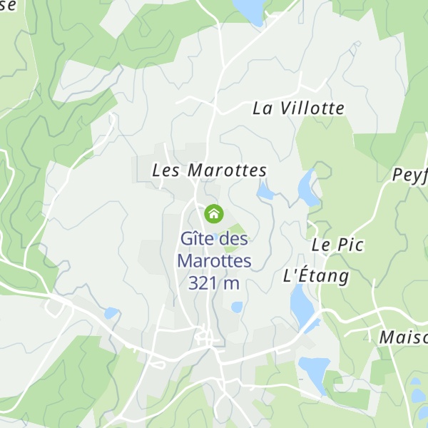 Map of Gîte des Marottes