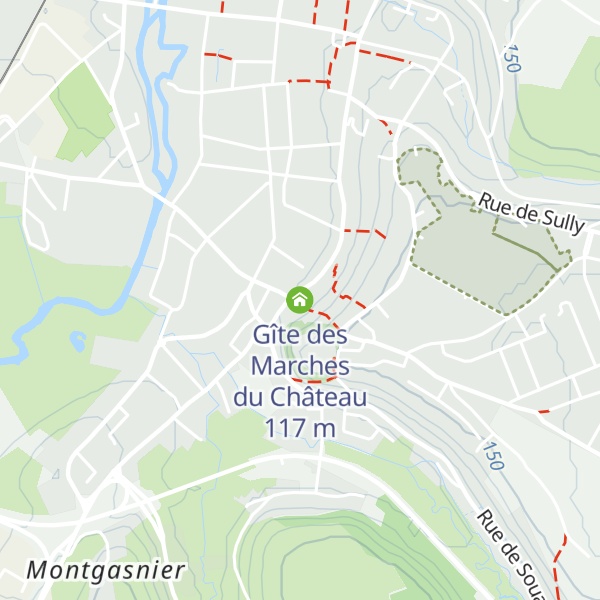 Map of Gîte des Marches du Château