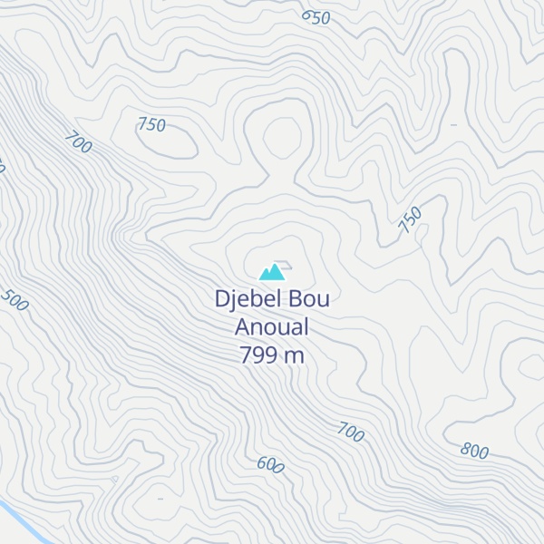 Map of Djebel Bou Anoual