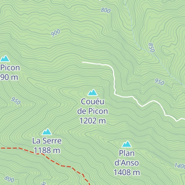 Map of Couéu de Picon