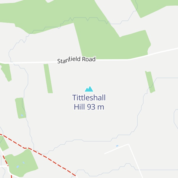 Map of Tittleshall Hill