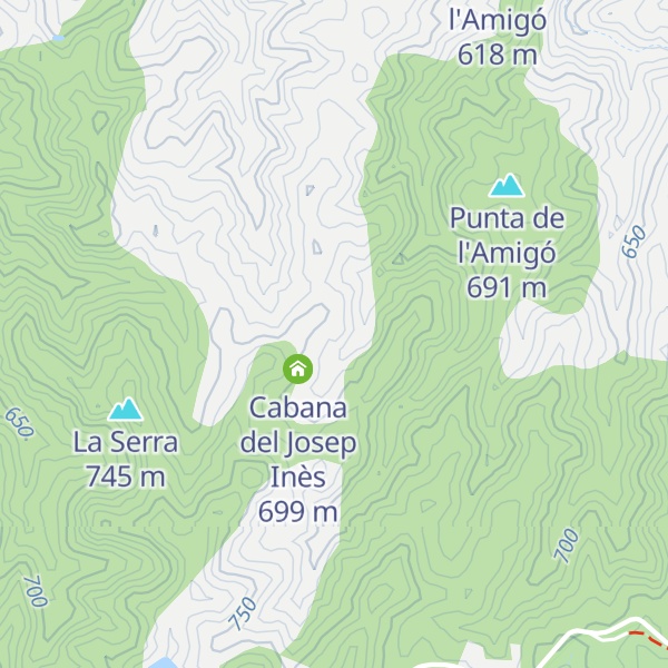 Map of Cabana de les Casetes