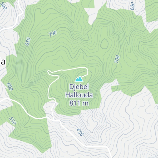 Map of Djebel Hallouda