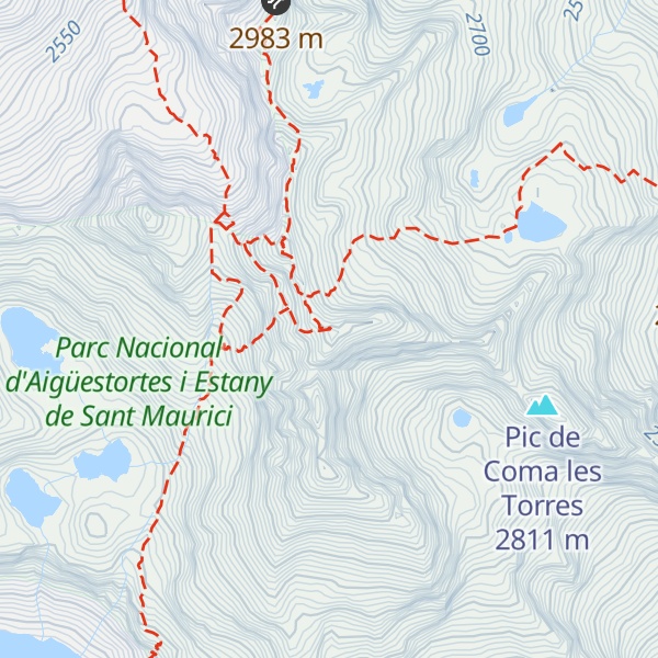 Map of Pic de Comaloforno