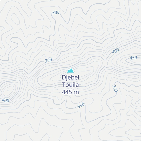 Map of Djebel Touila