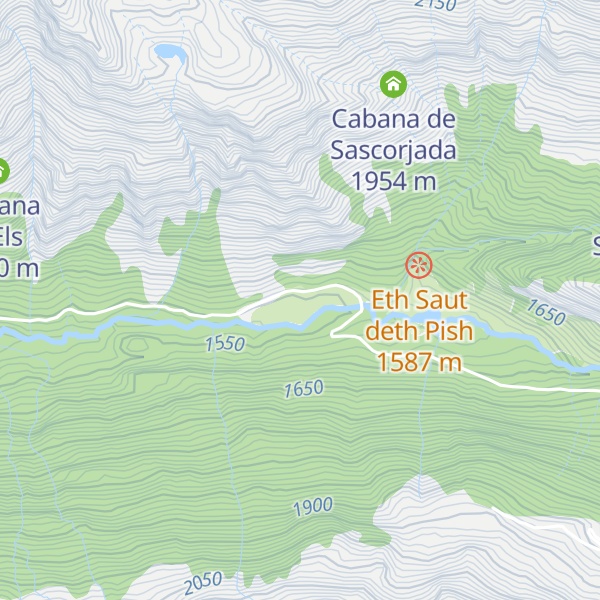 Map of Cabana des Artiguetes