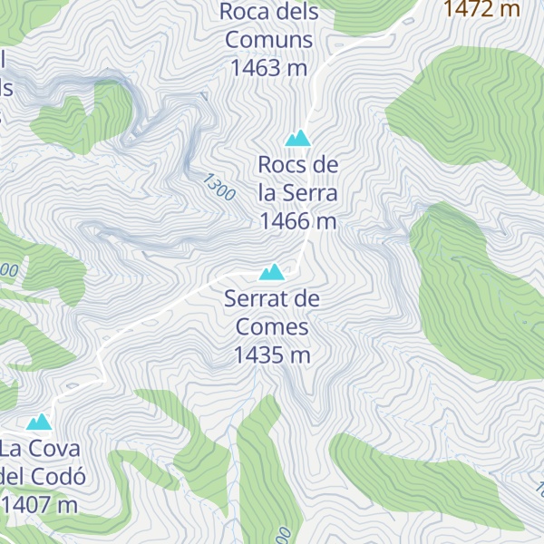 Map of Serrat de Comes
