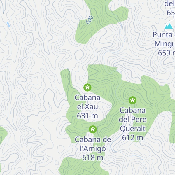 Map of Cabana el Xau