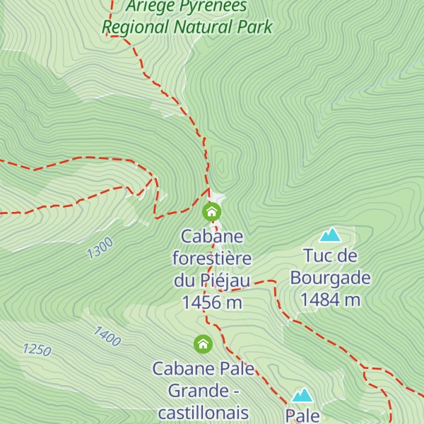 Map of Cabane forestière du Piéjau