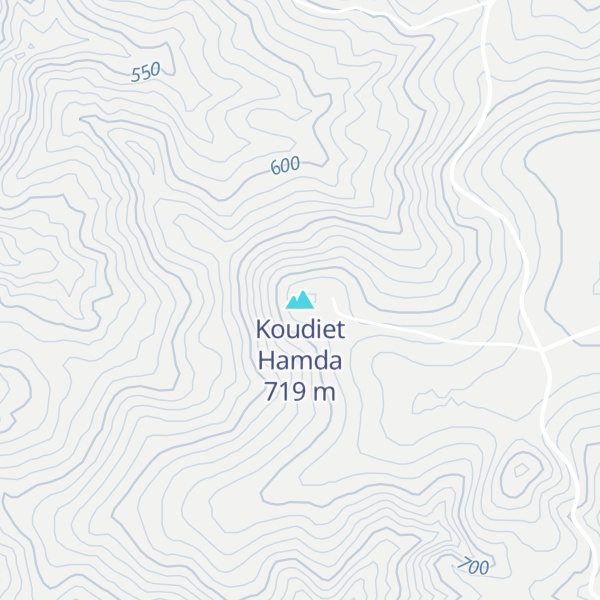 Map of Koudiet Hamda