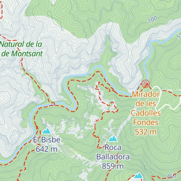 Map of Los Tres Jurats