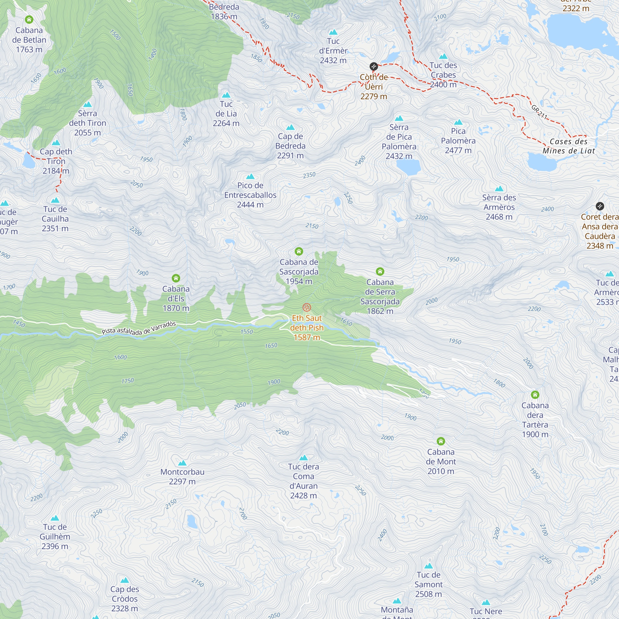 Centre d'Educacion Ambientau - Refugi forestau deth Saut deth Pish map