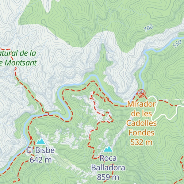 Map of Els Tres Jurats Petits