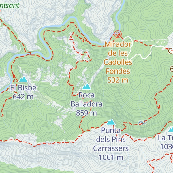 Map of Roca Balladora