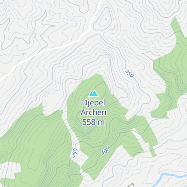 Map of Djebel Archen