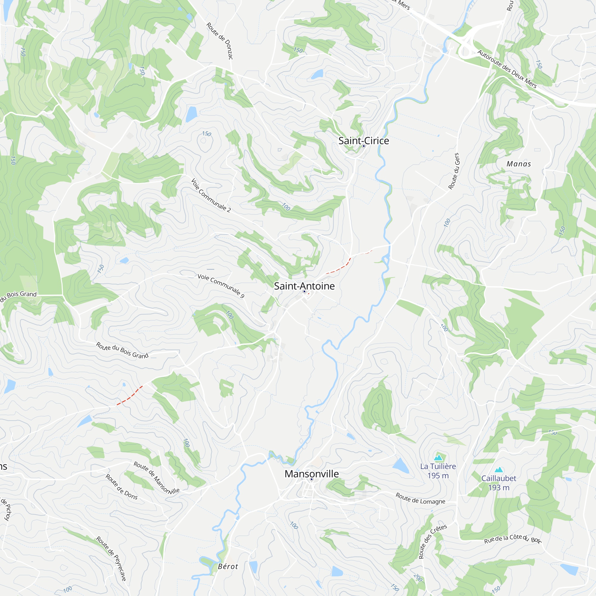 Gîte d'Étape l'Oustal map