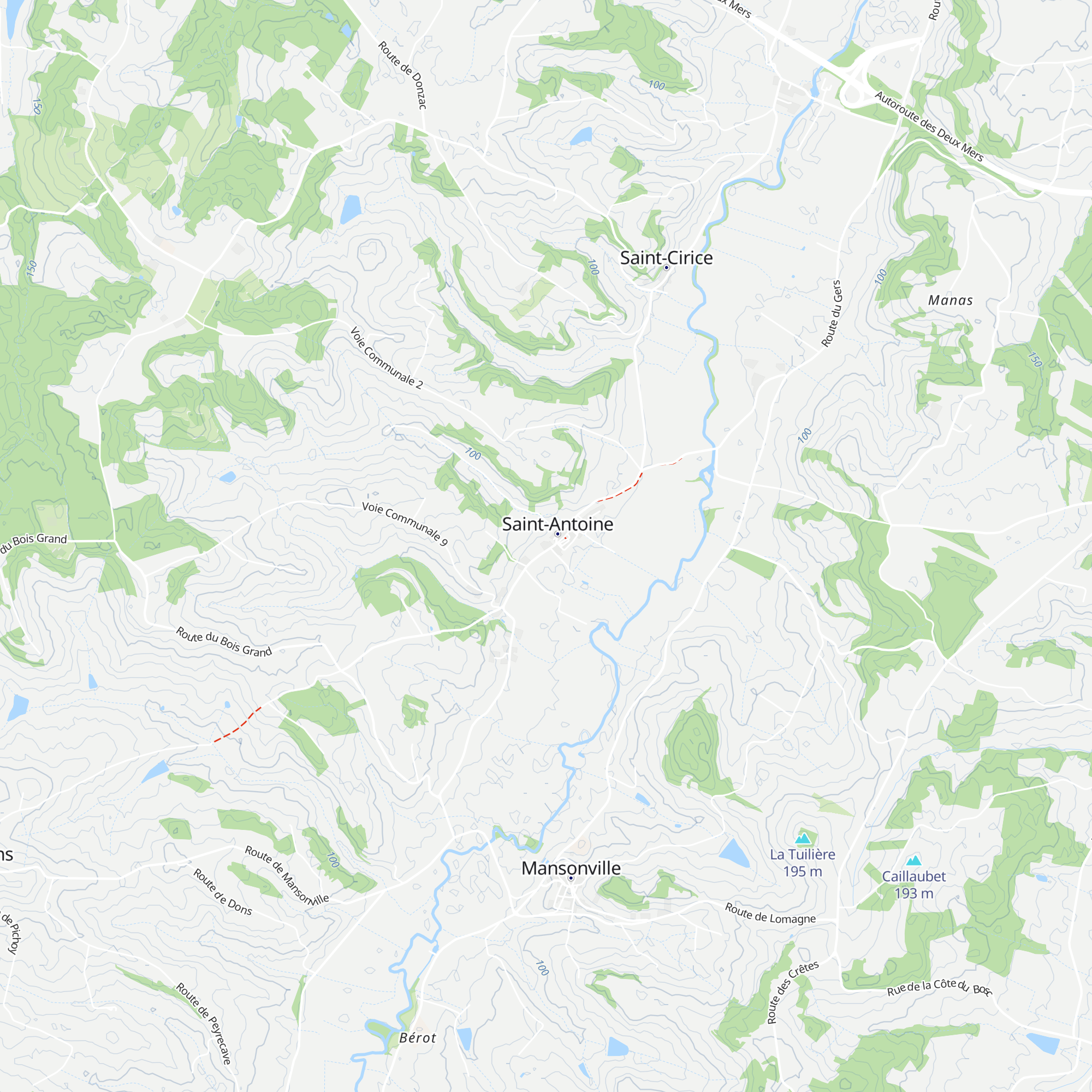 Gîte d'Étape l'Oustal map