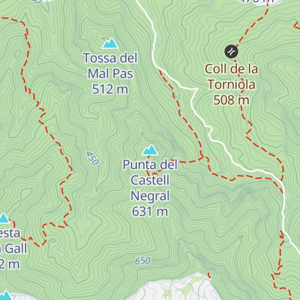 Map of Punta del Castell Negral