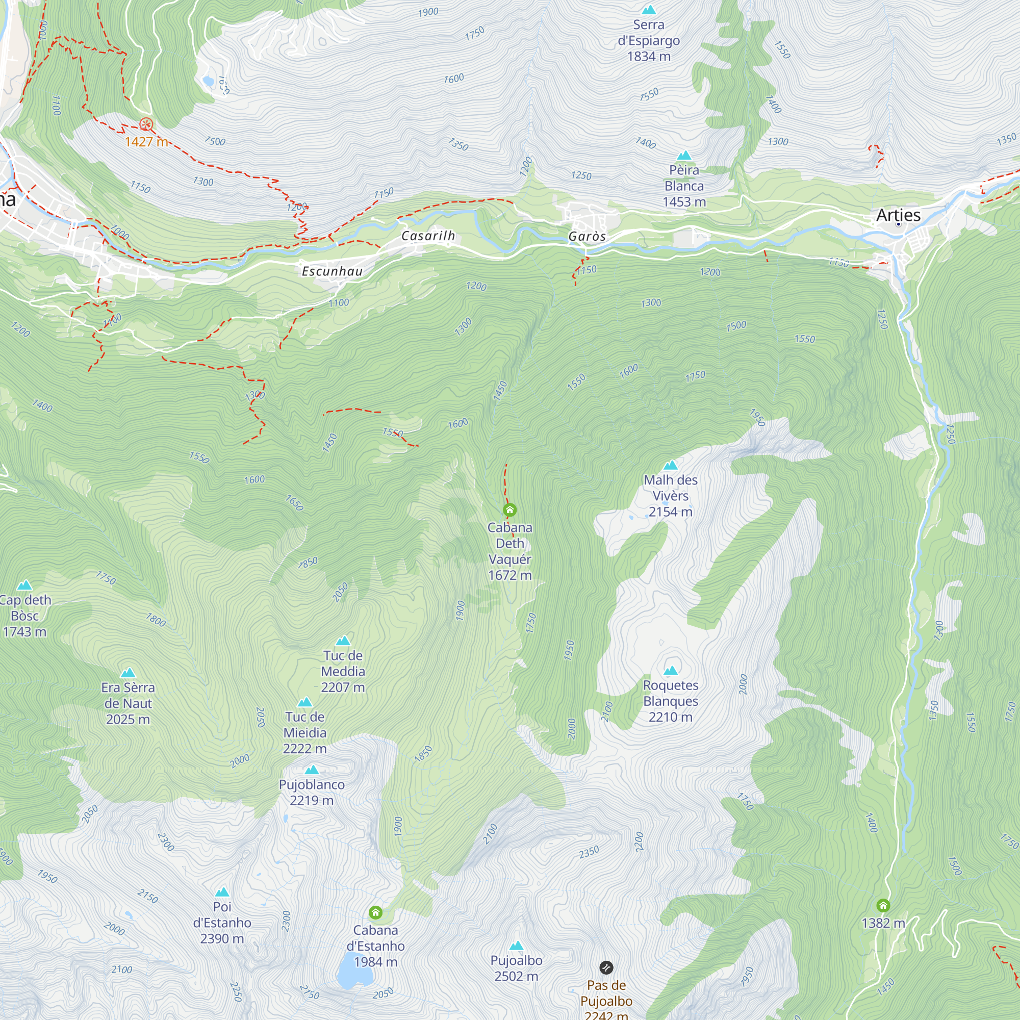 Cabana Deth Vaquér map