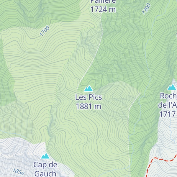Map of Les Pics