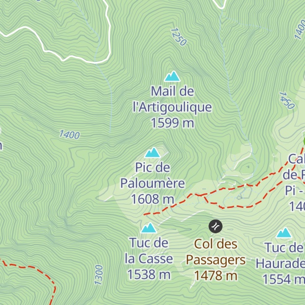 Map of Pic de Paloumère