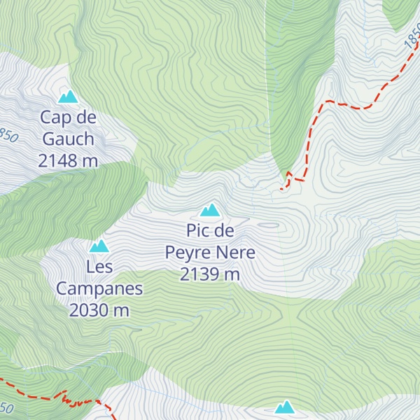 Map of Pic de Peyre Nere