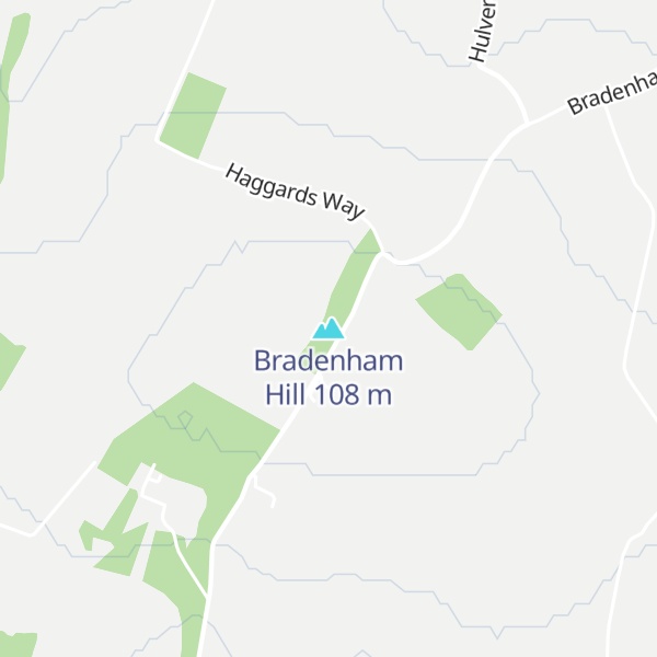 Map of Bradenham Hill