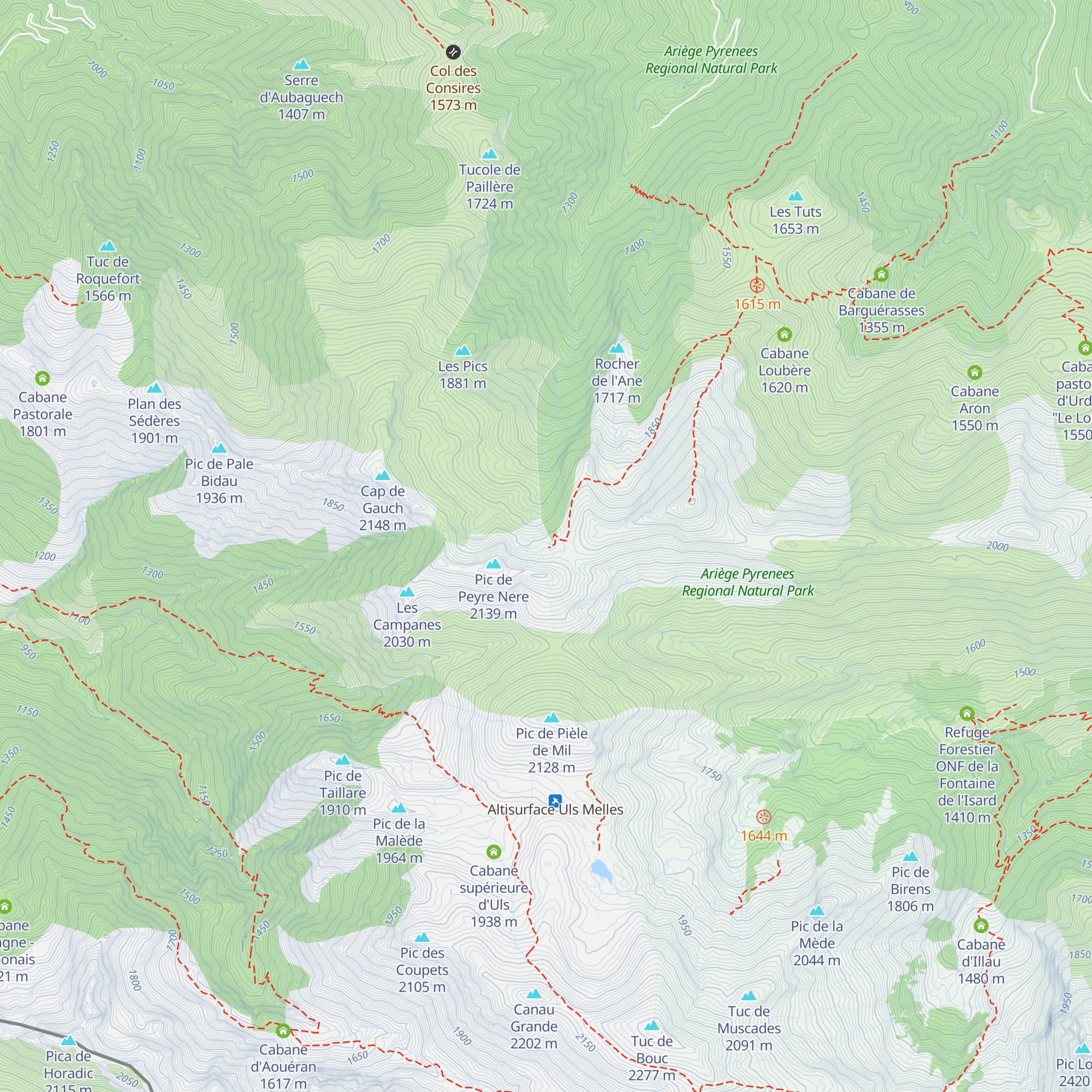 Cabane Col de La Terme map