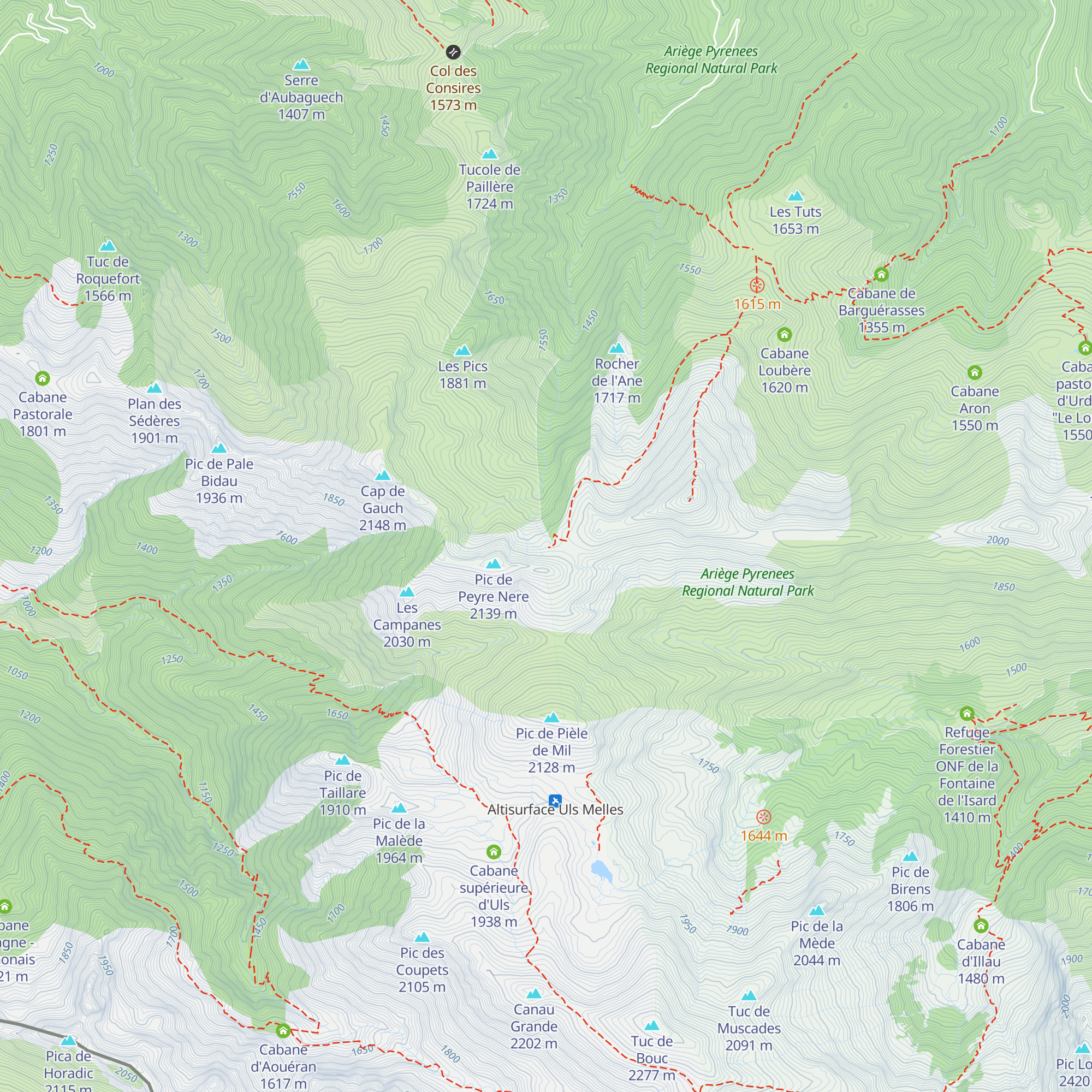 Cabane Col de La Terme map