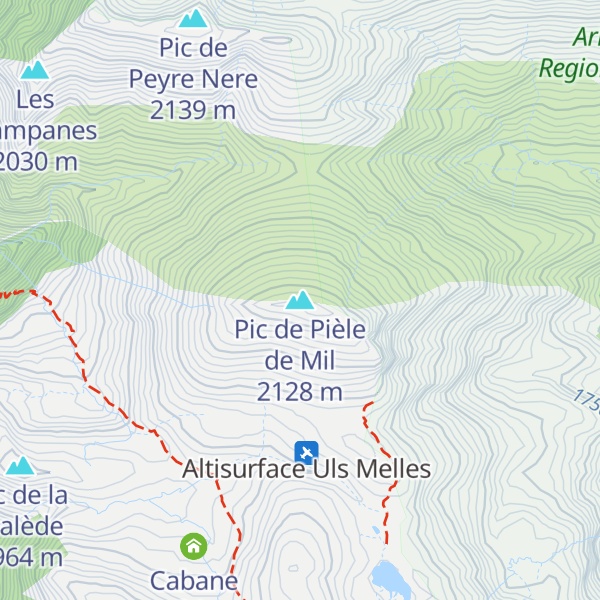 Map of Pic de Pièle de Mil