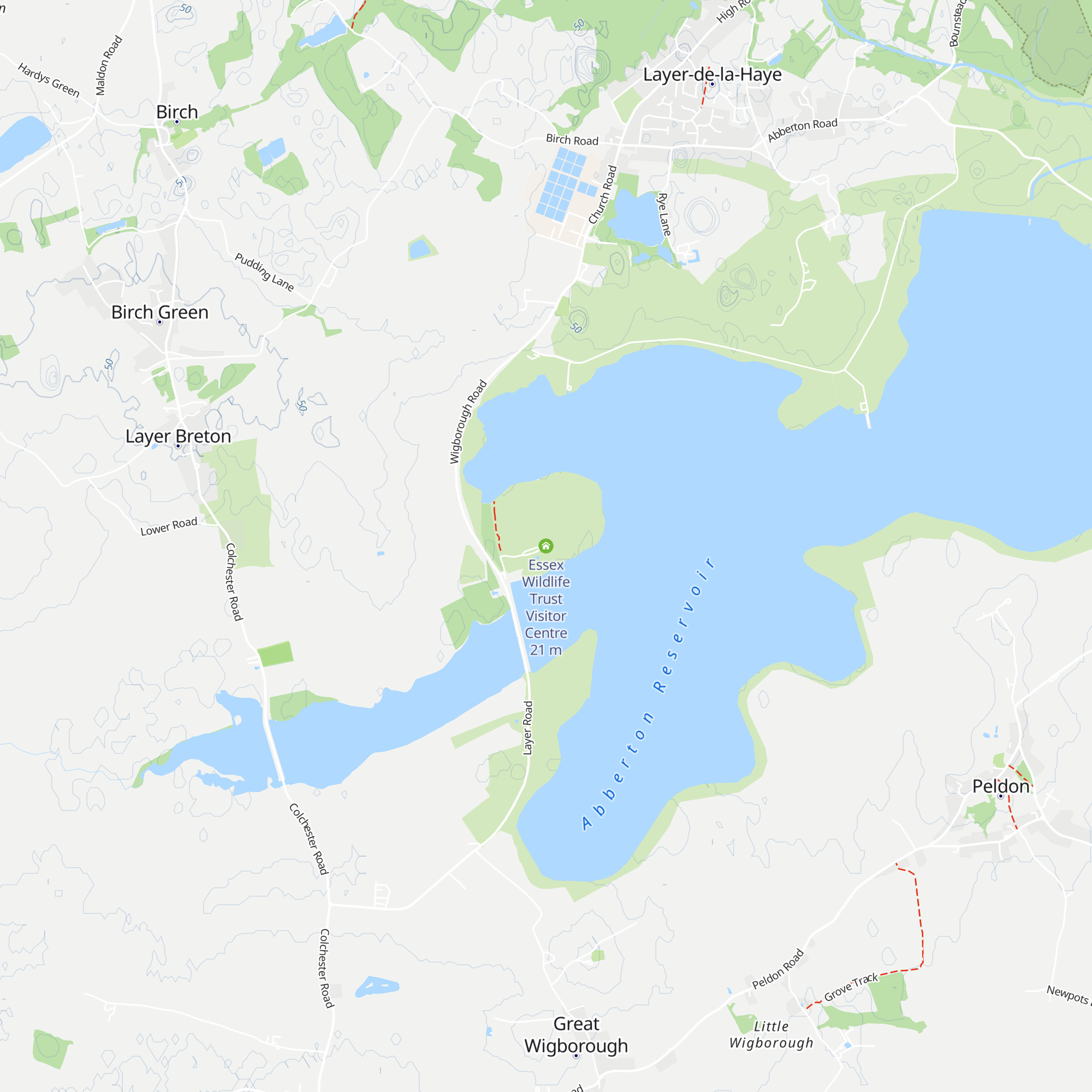 Essex Wildlife Trust Visitor Centre map